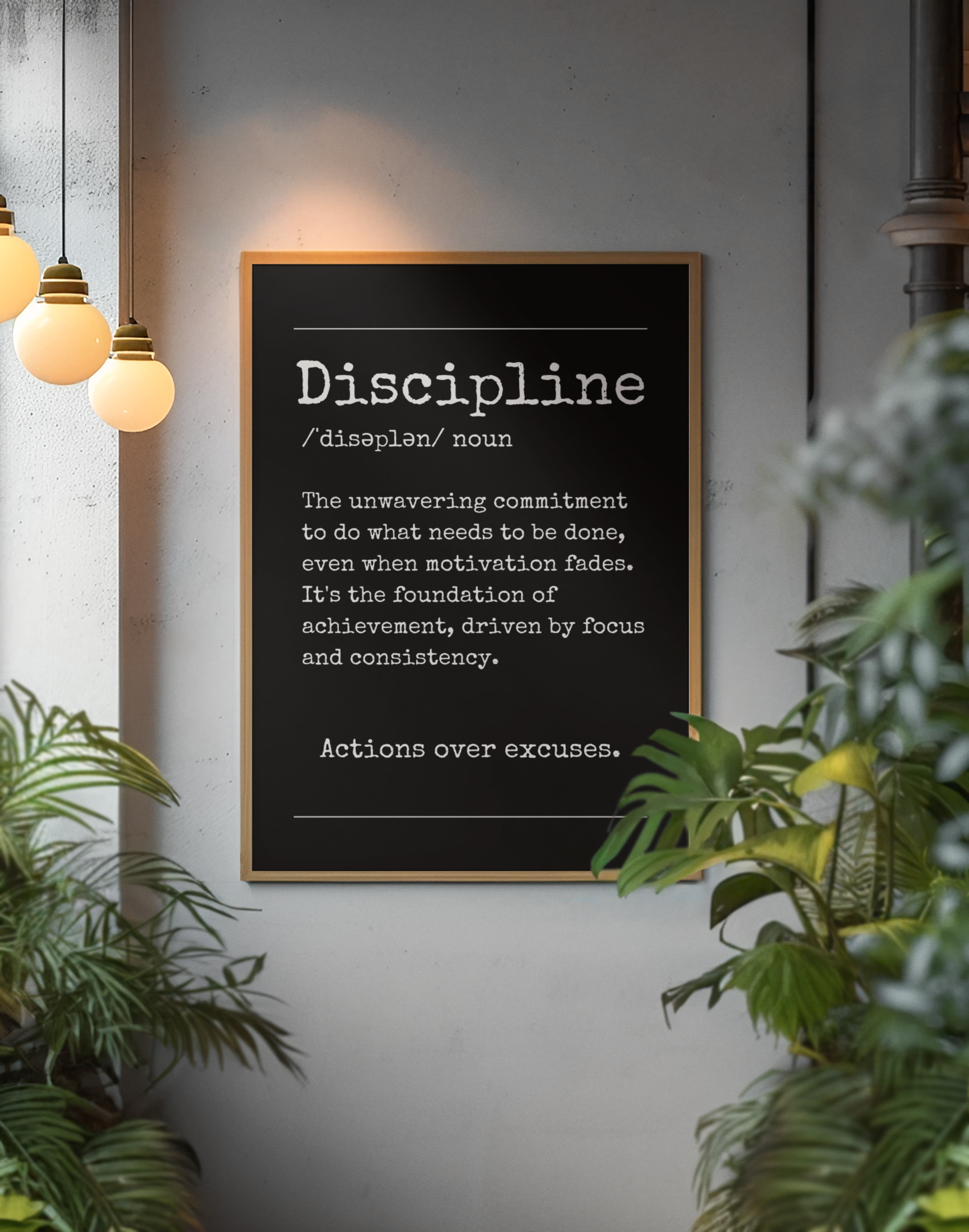 "Discipline" Wall Art | YourBoldEssence