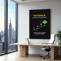Slow Roots Strong Trees Wall Art in modern home office