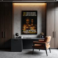 The 5% Mindset wall art — elite performance motivational canvas for top achievers