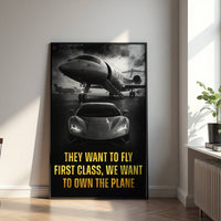Own the Plane – Motivational Print for Home Office & Workspace