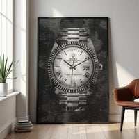 Time is Money Wall Art in modern home office