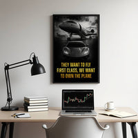 Own the Plane Wall Art in modern home office