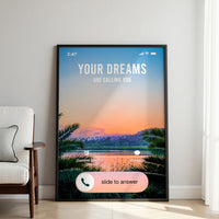 Answer The Call – Motivational Print for Home Office & Workspace