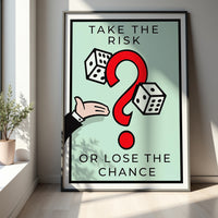 Take the Risk – Motivational Print for Home Office & Workspace