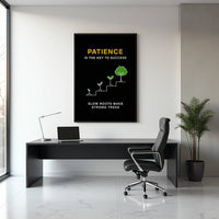 Slow Roots Strong Trees Wall Art – Premium Canvas & Framed Print