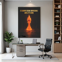 Unstoppable Mindset Wall Art in modern home office