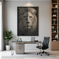 Stand Back Up Wall Art in modern home office