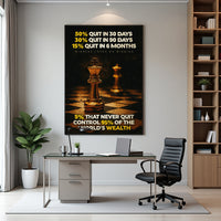 The 5% Mindset wall art — elite performance motivational canvas for top achievers