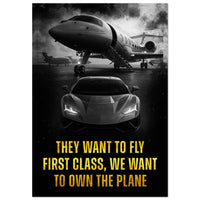 Own the Plane – Motivational Wall Art Print | Your Bold Essence