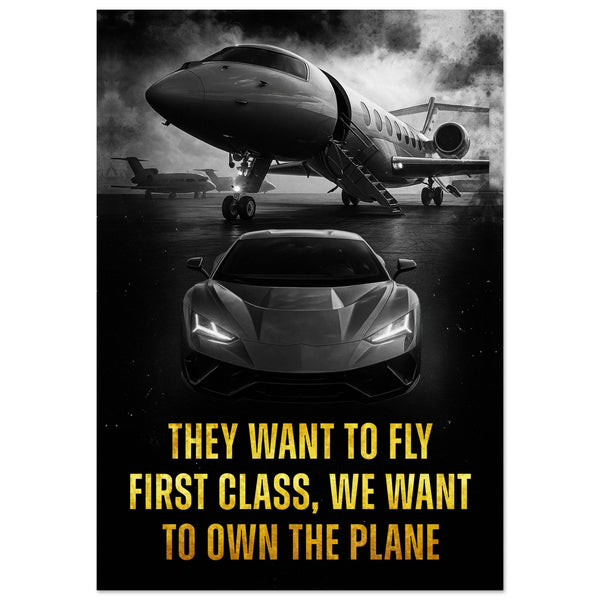 Own the Plane – Motivational Wall Art Print | Your Bold Essence