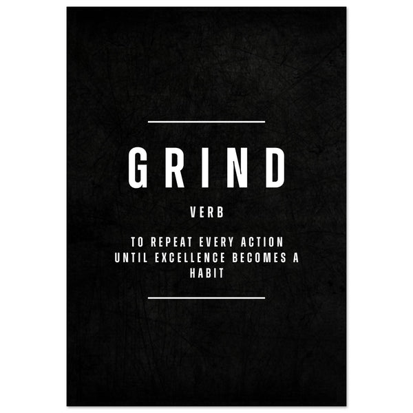 Grind Definition – Definition Wall Art Print | Your Bold Essence