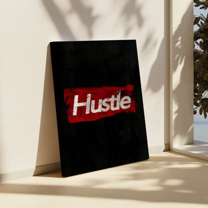 Hustle Motivation Wall Art Canvas Poster Your Bold Essence