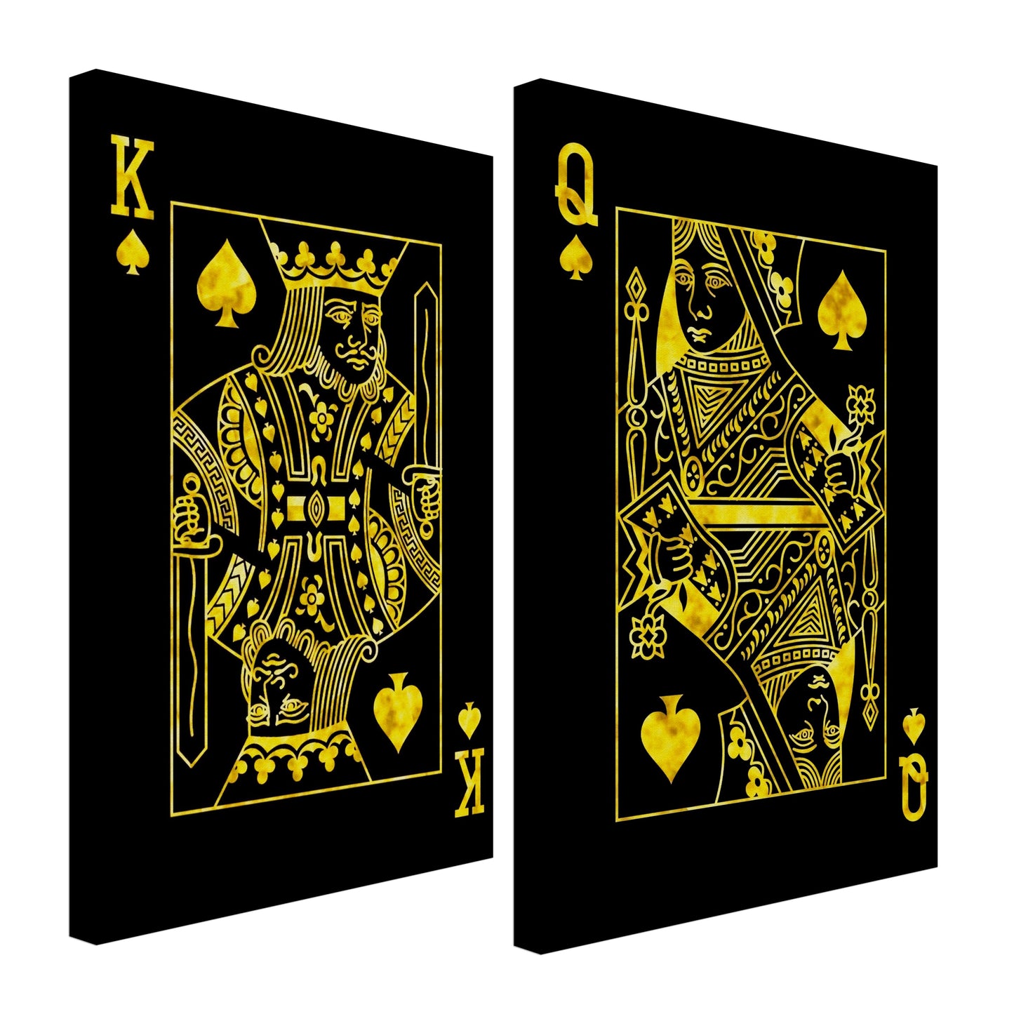 King and Queen of Spades Canvas Bundle