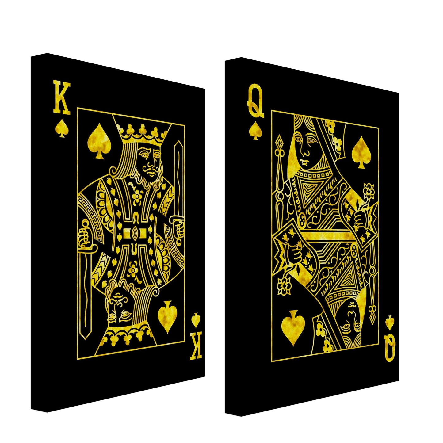 King and Queen of Spades Canvas Bundle