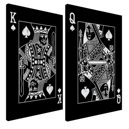 King and Queen of Spades Canvas Bundle