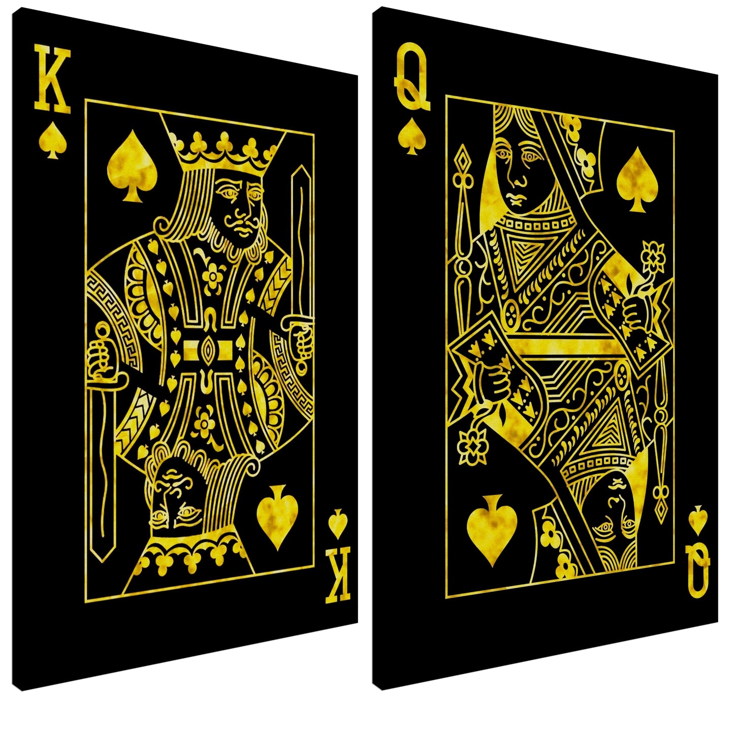 King and Queen of Spades Canvas Bundle