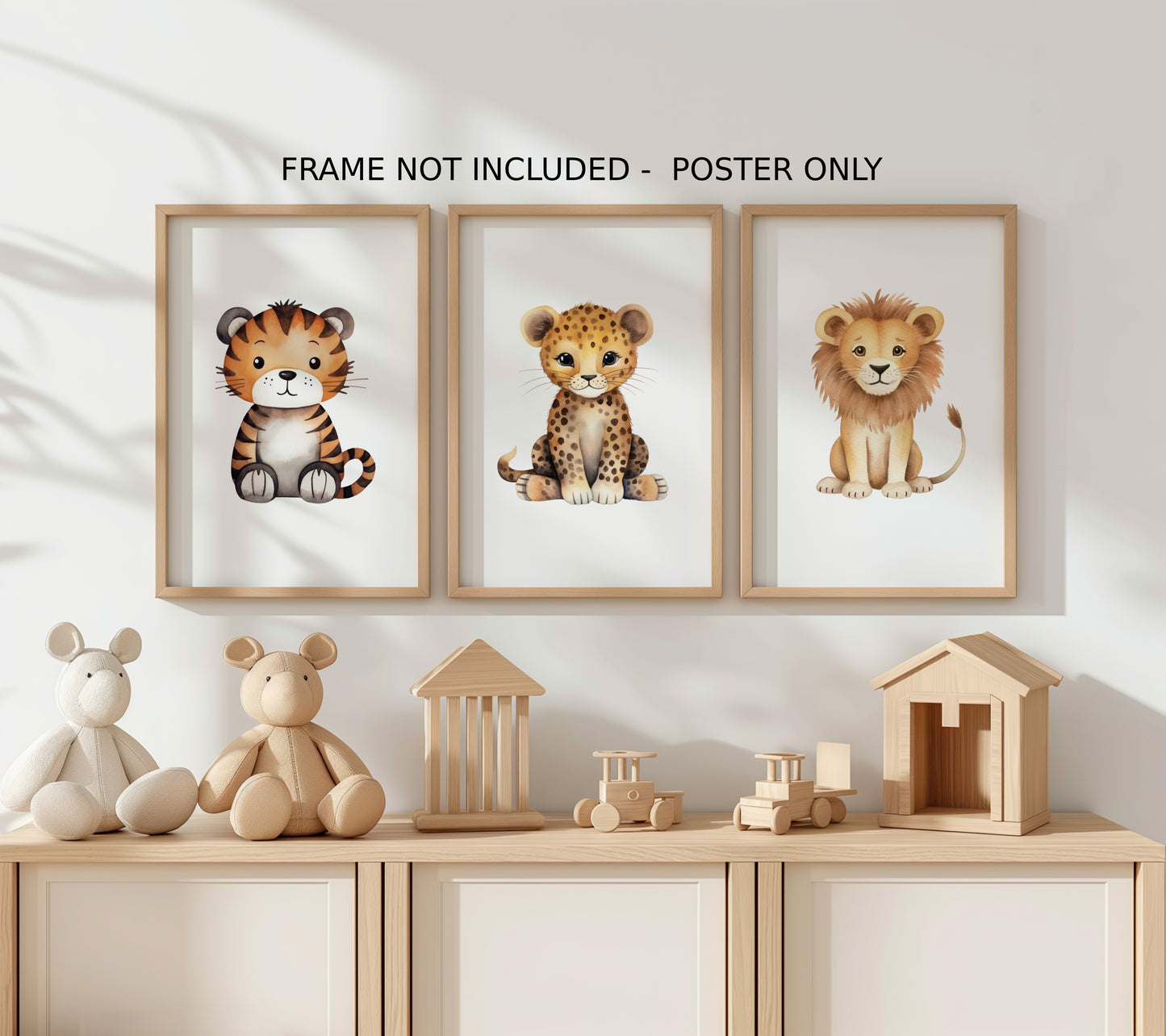 Baby Nursery Safari Theme Poster Wall Art Your Bold Essence