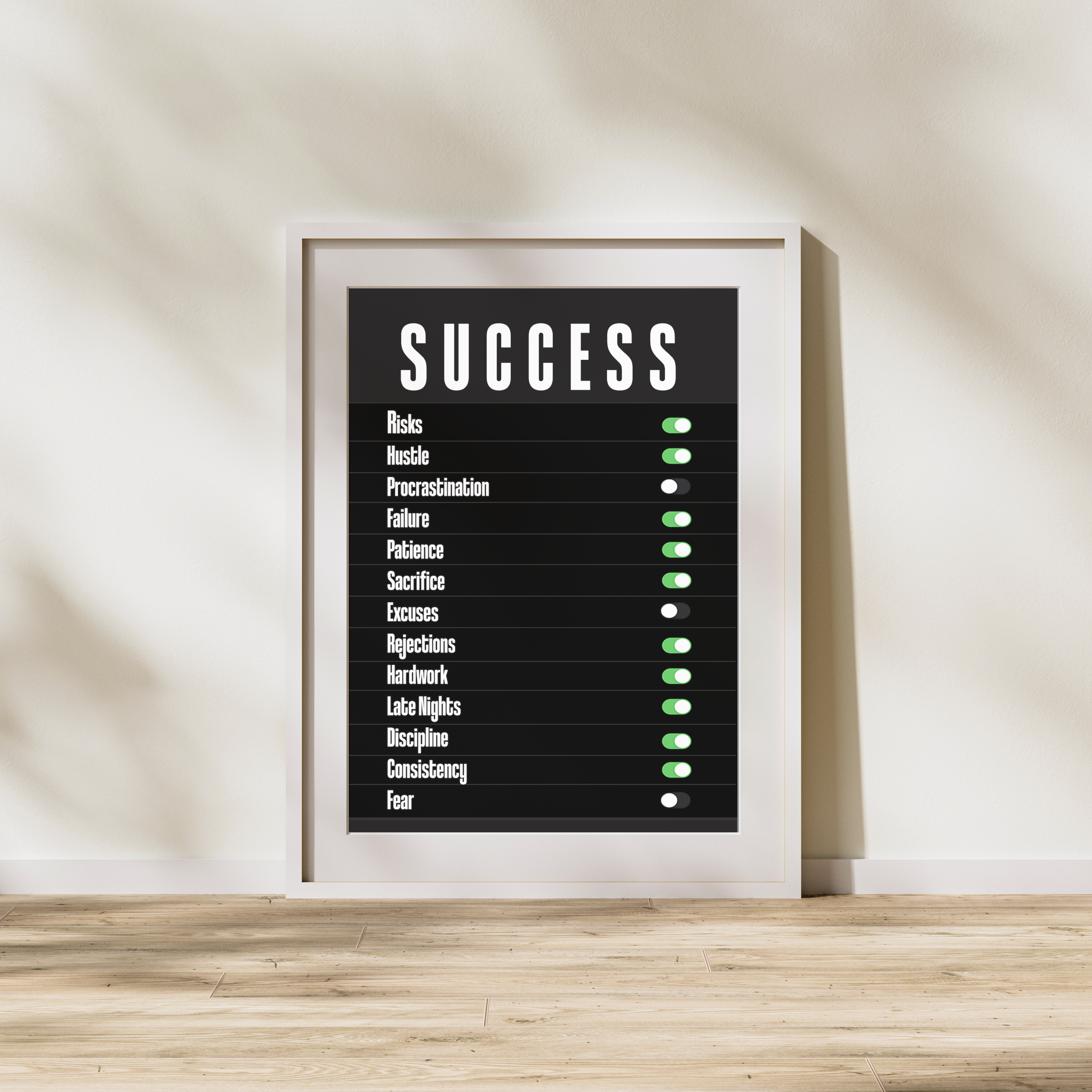 Success Switch Wall Art | Your Bold Essence