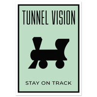 Tunnel Vision motivational wall art — focus and discipline canvas print for traders and entrepreneurs