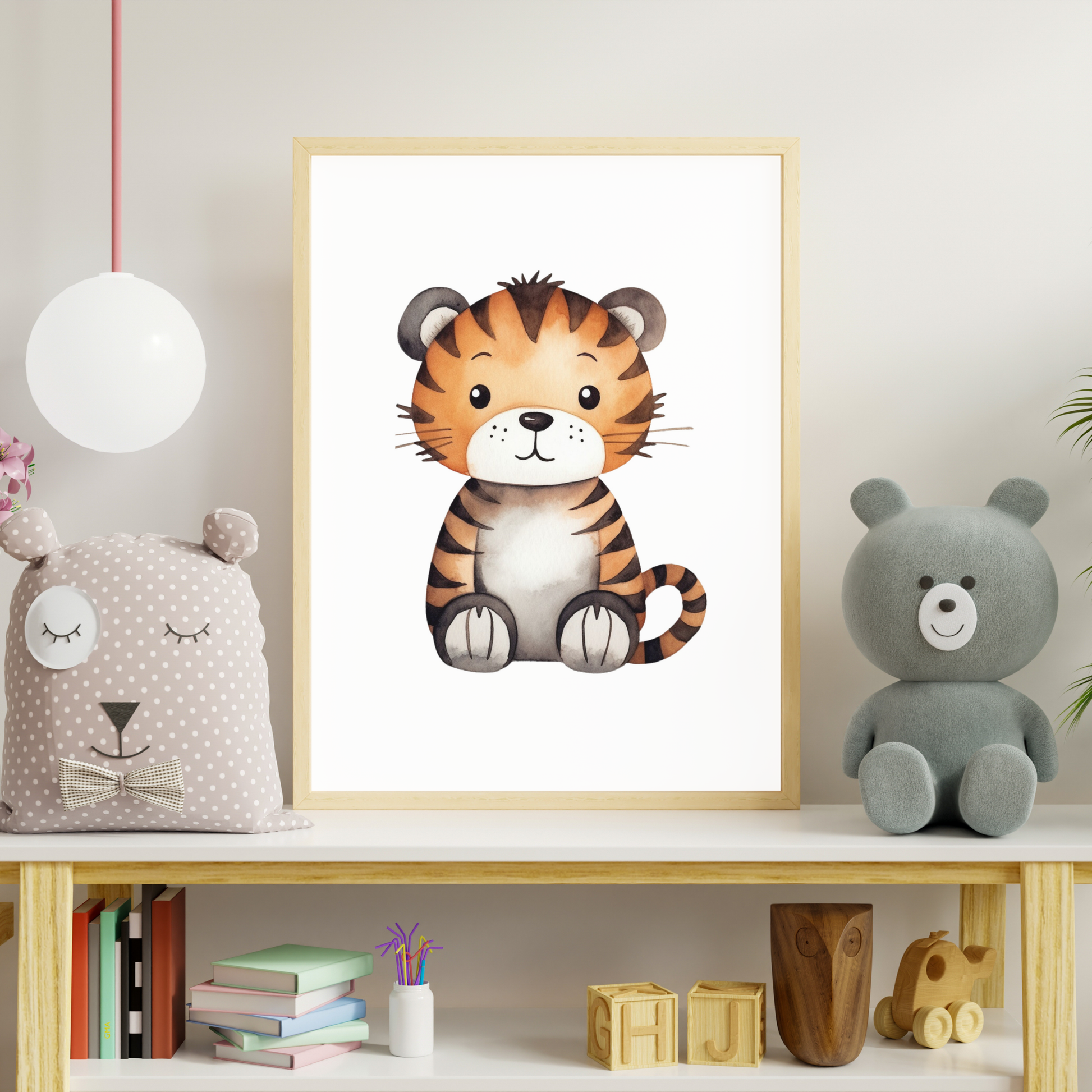 Tiger Cub Nursery Wall Art | Your Bold Essence