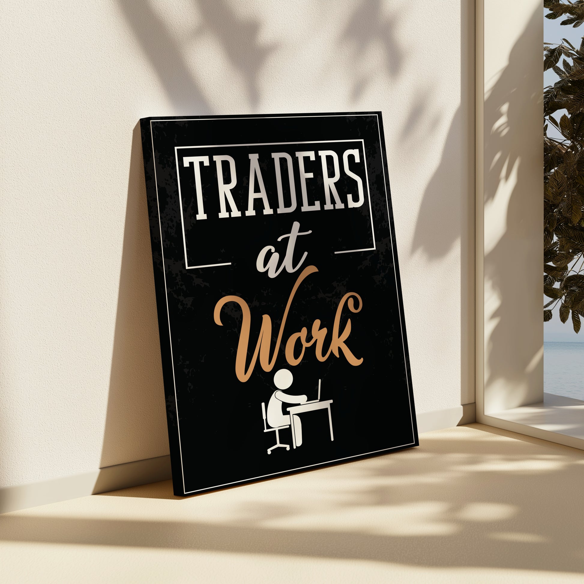 Day Trader Canvas Poster for Motivation Your Bold Essence