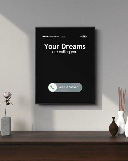 Your Dreams Are Calling Wall Art Canvas Poster Your Bold Essence