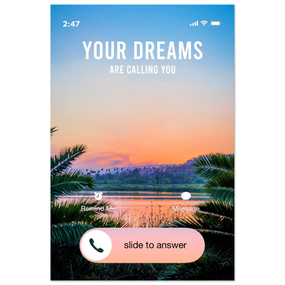 Answer the Call - Your Bold Essence | Motivational and Inspirational Canvas Wall Art Poster