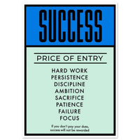 Price of Success - Your Bold Essence | Motivational and Inspirational Canvas Wall Art Poster