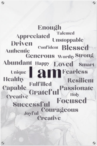 "I Am" Affirmation Wall Art | YourBoldEssence