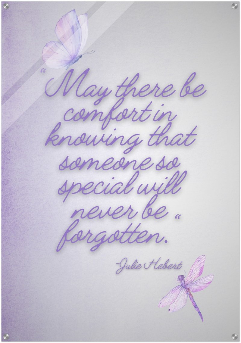 "Never Forgotten" Wall Decor | YourBoldEssence