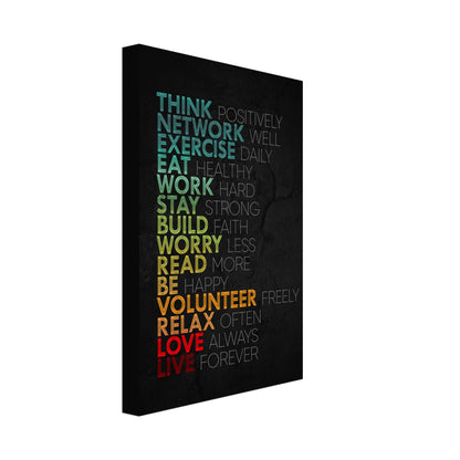 Positive Life Habits - Your Bold Essence | Motivational and Inspirational Canvas Wall Art Poster