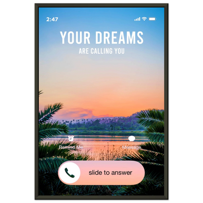 Answer the Call - Your Bold Essence | Motivational and Inspirational Canvas Wall Art Poster
