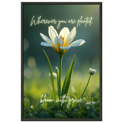 "Bloom with Grace" Wall Art | YourBoldEssence