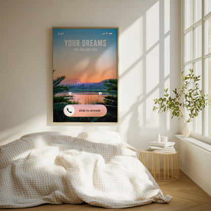 Answer the Call - Your Bold Essence | Motivational and Inspirational Canvas Wall Art Poster