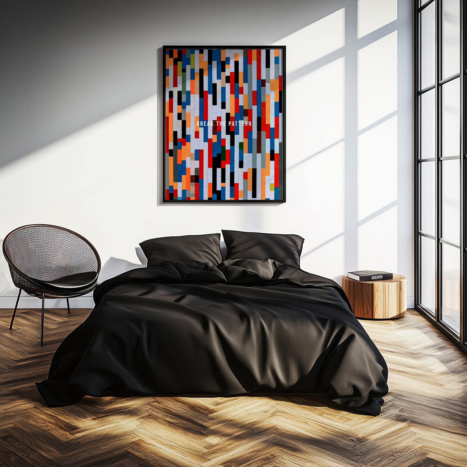 Break the Pattern - Your Bold Essence | Motivational and Inspirational Canvas Wall Art Poster