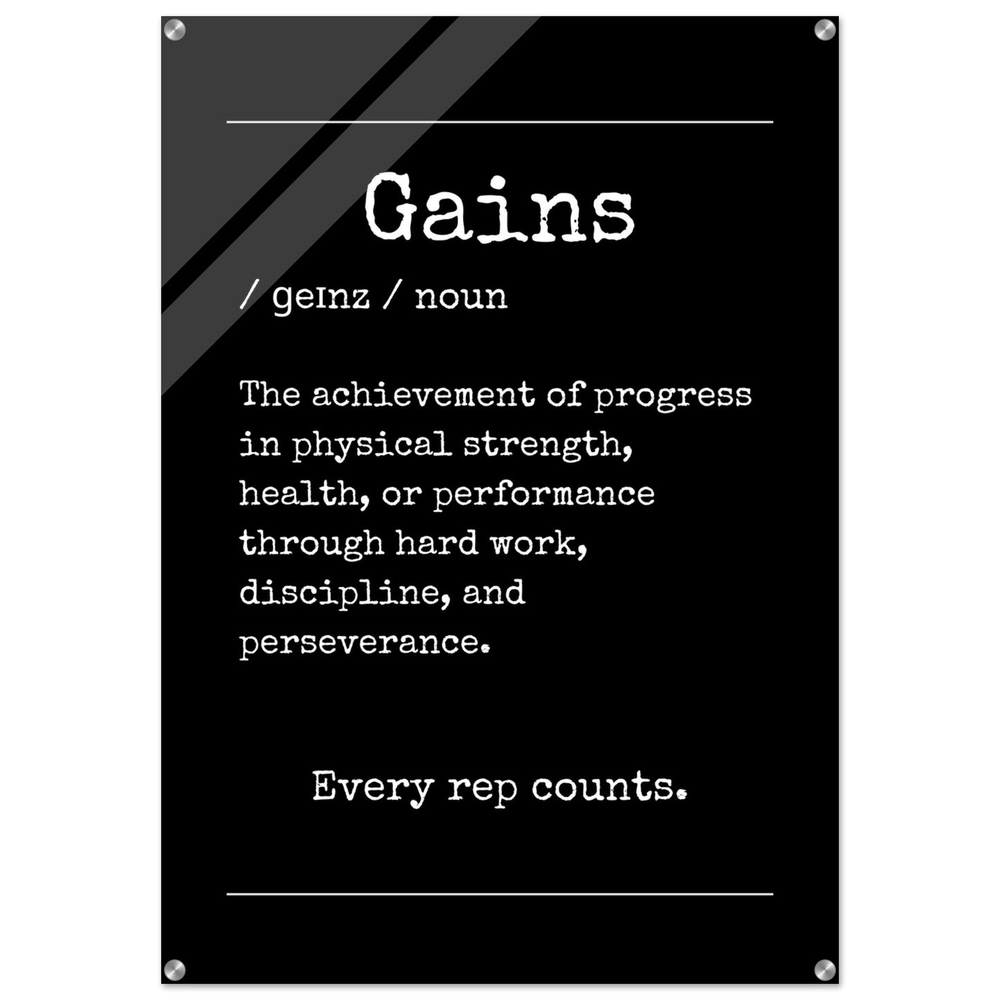 "Gains" Wall Decor | YourBoldEssence