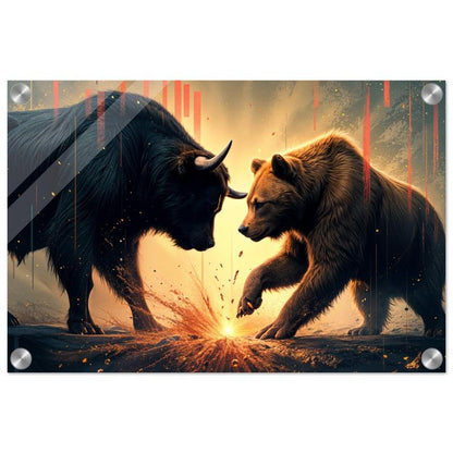 "Clash on Wall Street" Artwork  | YourBoldEssence