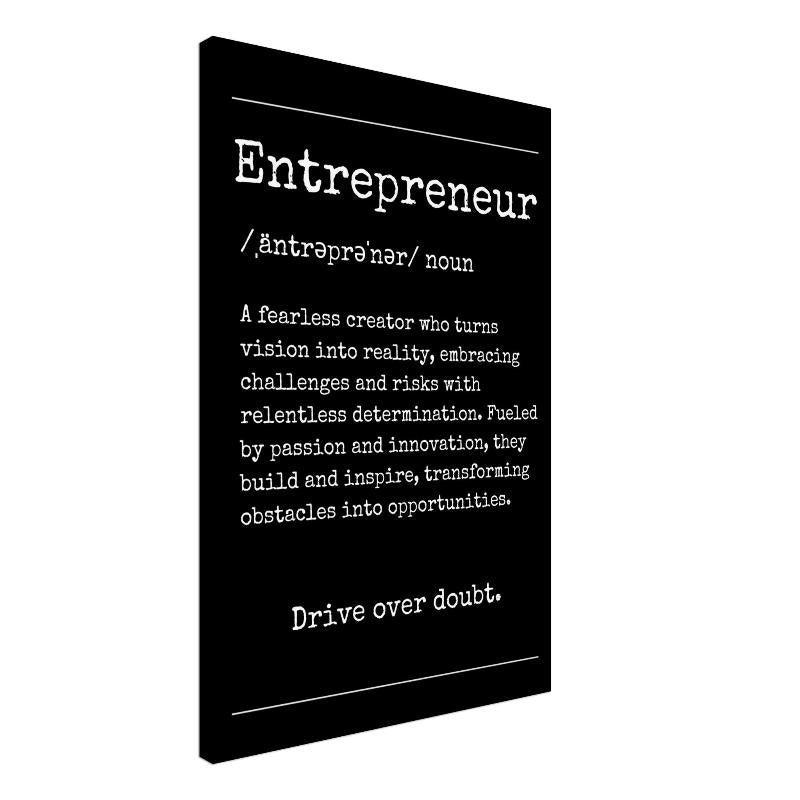 "Entrepreneur" Definition Wall Art |YourBoldEssence