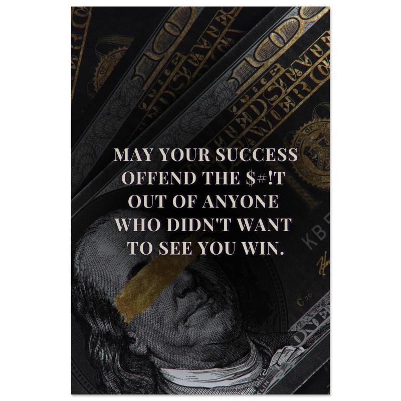 "Offend Them with Success (Censored)" Wall Art | YourBoldEssence