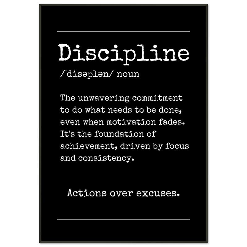 "Discipline" Wall Art | YourBoldEssence