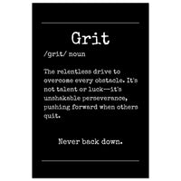 Grit - Your Bold Essence | Motivational and Inspirational Canvas Wall Art Poster