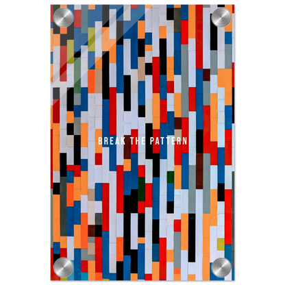 Break the Pattern - Your Bold Essence | Motivational and Inspirational Canvas Wall Art Poster