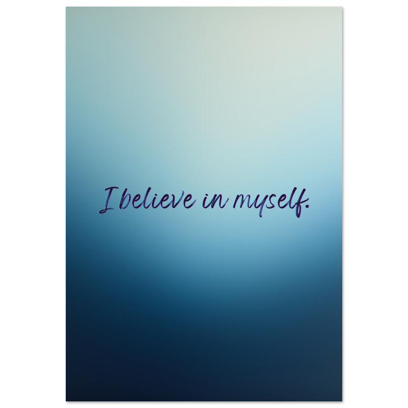 "Believe in Yourself Affirmation" Wall Art | YourBoldEssence