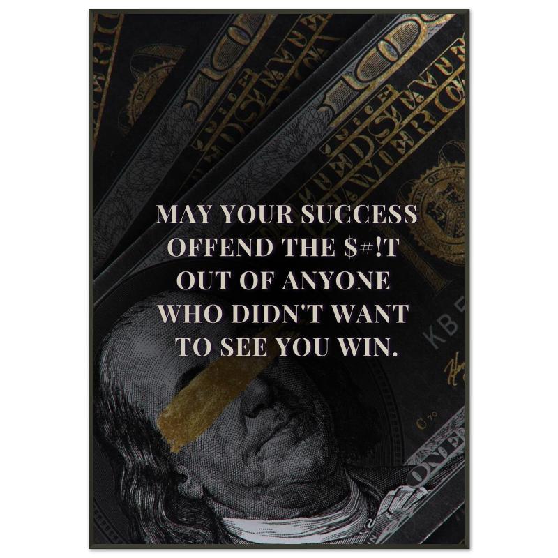 "Offend Them with Success (Censored)" Wall Art | YourBoldEssence