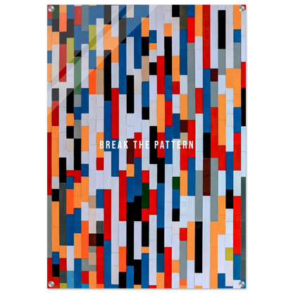 Break the Pattern - Your Bold Essence | Motivational and Inspirational Canvas Wall Art Poster