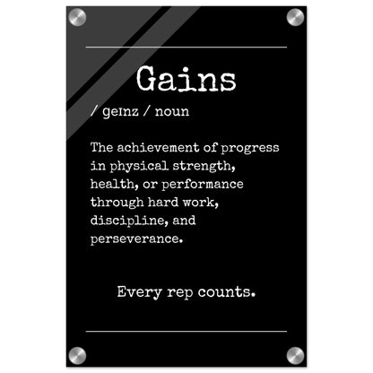 "Gains" Wall Decor | YourBoldEssence