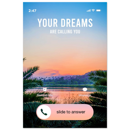 Answer the Call - Your Bold Essence | Motivational and Inspirational Canvas Wall Art Poster