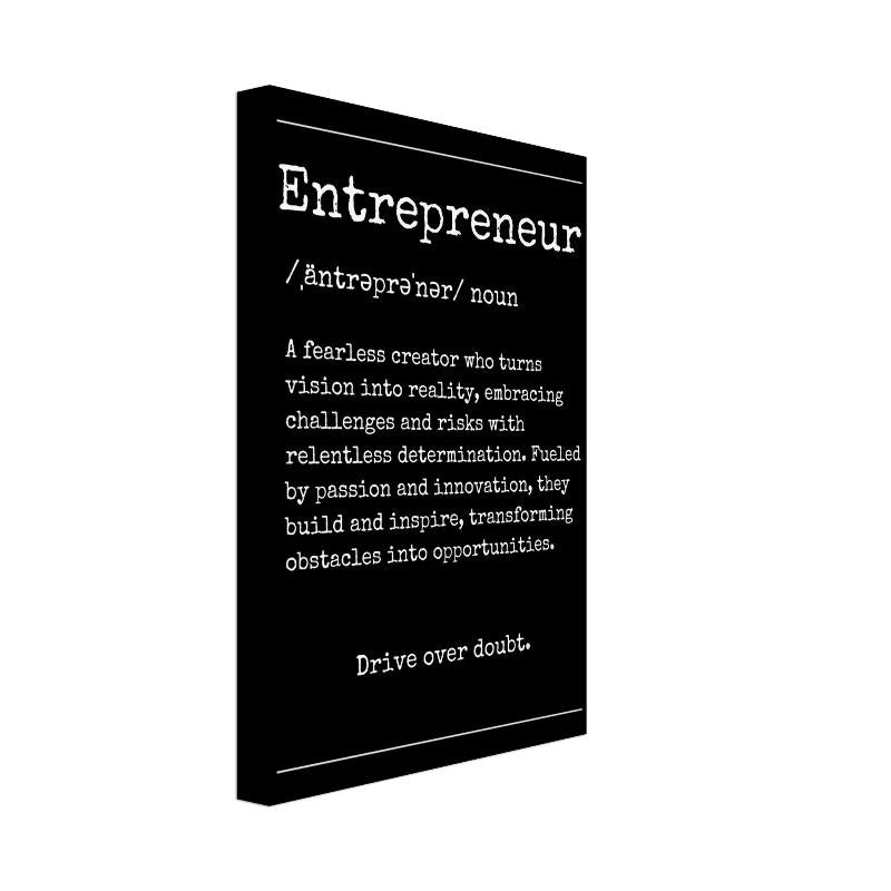 "Entrepreneur" Definition Wall Art |YourBoldEssence