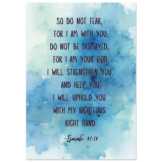 "Isaiah 41:10" wall art | YourBoldEssence