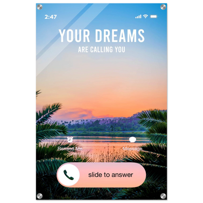 Answer the Call - Your Bold Essence | Motivational and Inspirational Canvas Wall Art Poster